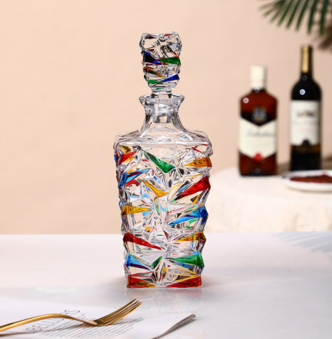 Pink Glacier Decanter and Cups