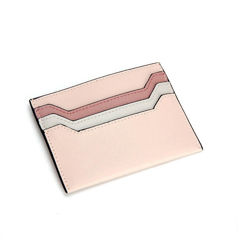 Mini Card Case Ultra-Thin Leather Driver's License Compact In One Piece