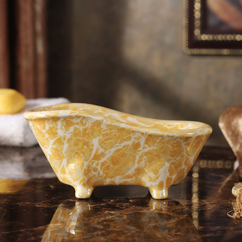 New Marble Ceramic Soap Box