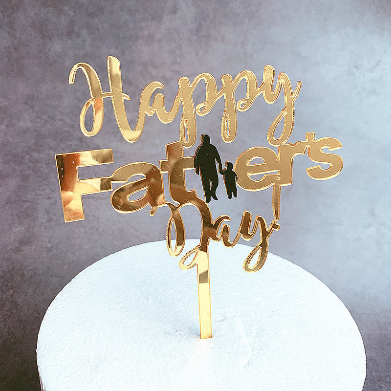Father's Day Baked Cake Decoration