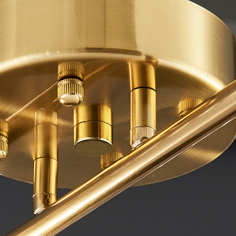 Italian Luxury Crystal Ceiling Lamp Post-Modern Simplicity