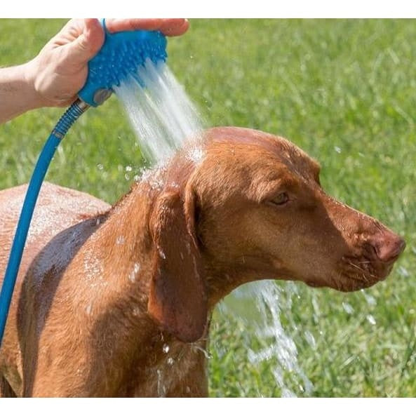 Pet Bathing Gloves Outdoor Shower Dog Bath Silicone Nozzle Hand-Held Massage Bath Pet Shower Brush