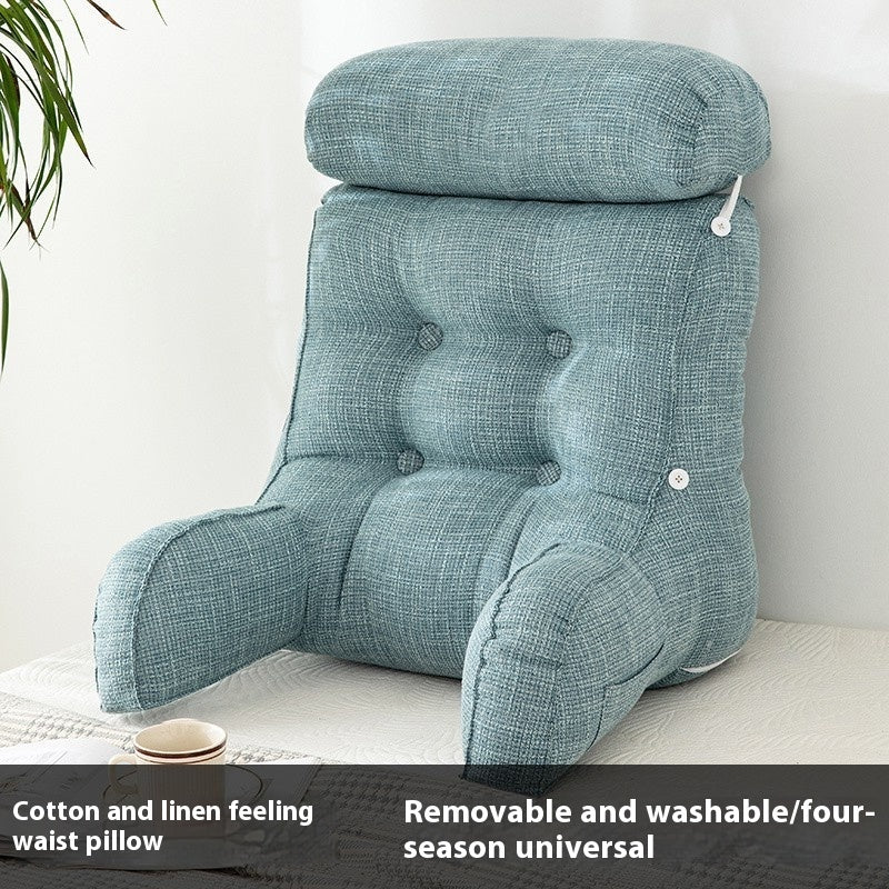 Q3Y Removable And Washable Bedside Cushion Bed Pillow Backrest Soft Pillow Waist Pillow Sofa Office Seat Bolster