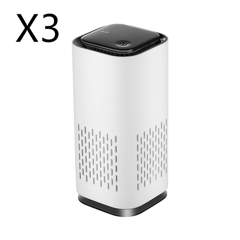 Spring New Arrival Mini Portable Car Air Purifiers with USB Cable Charging home Office HEPA Filter Car Air Purifier