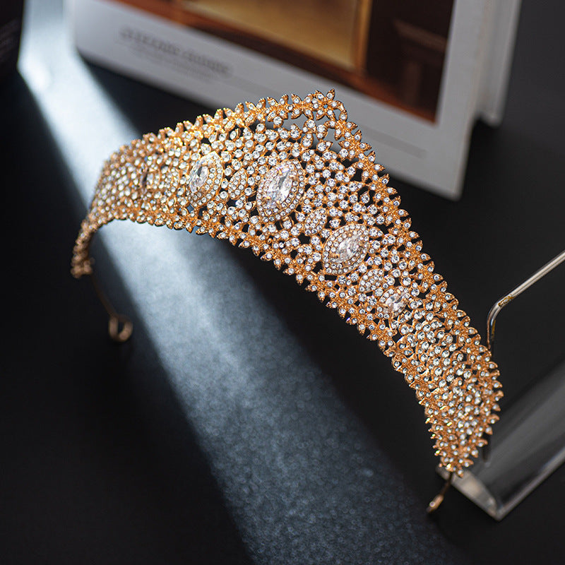 Zirconia Bridal Crown Alloy Court Wedding