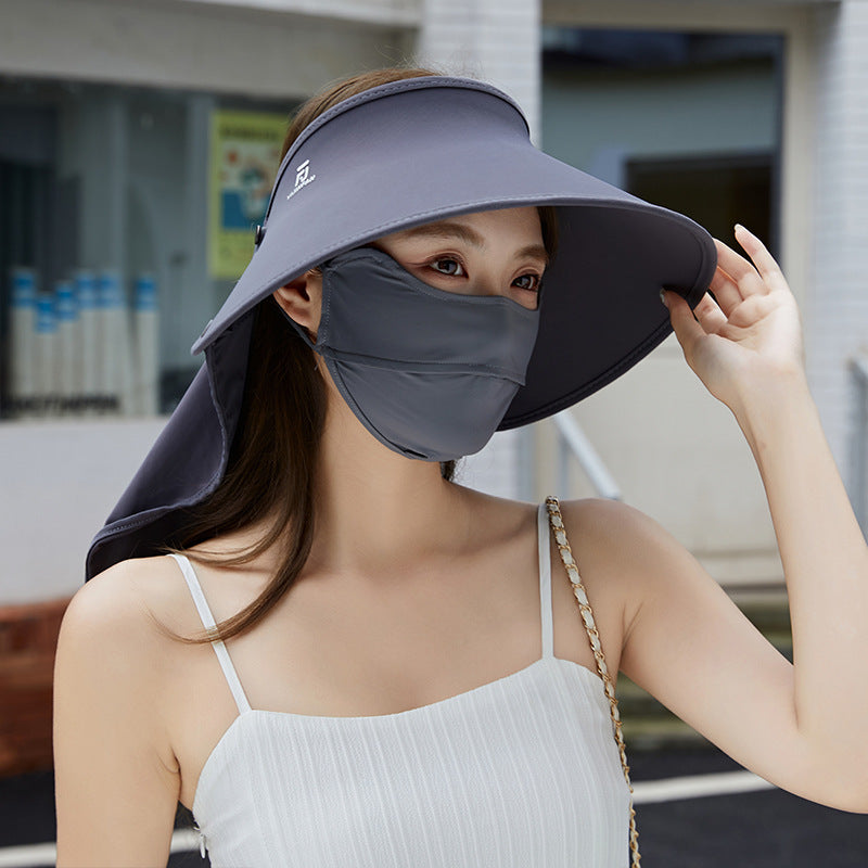 Ice Silk Shawl UV Protection Sun Hat