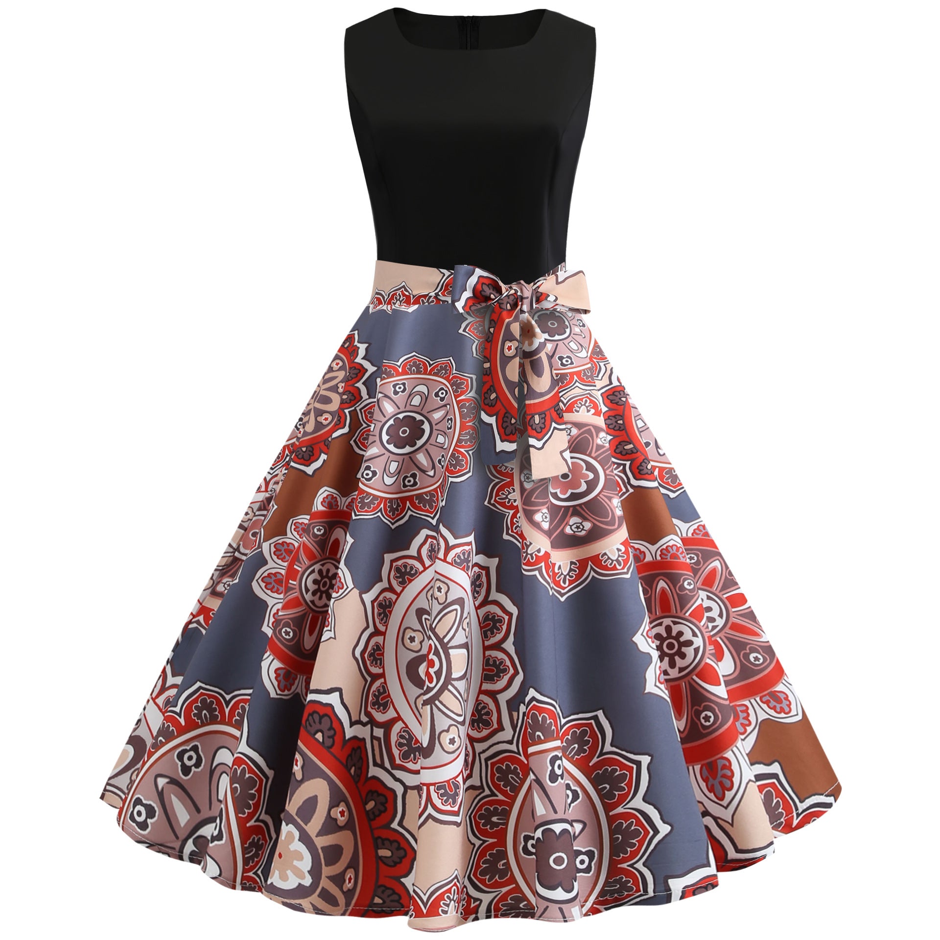 Vintage Print Dress