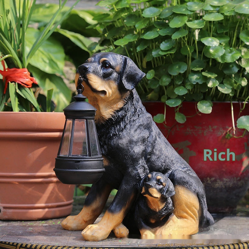 Solar Garden Lamp Ornament Decoration Resin Crafts