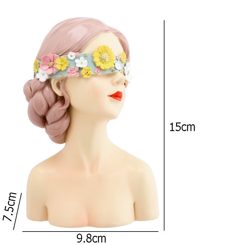 Creative Flower Girl Heart Decoration Home Living Room Coffee Table