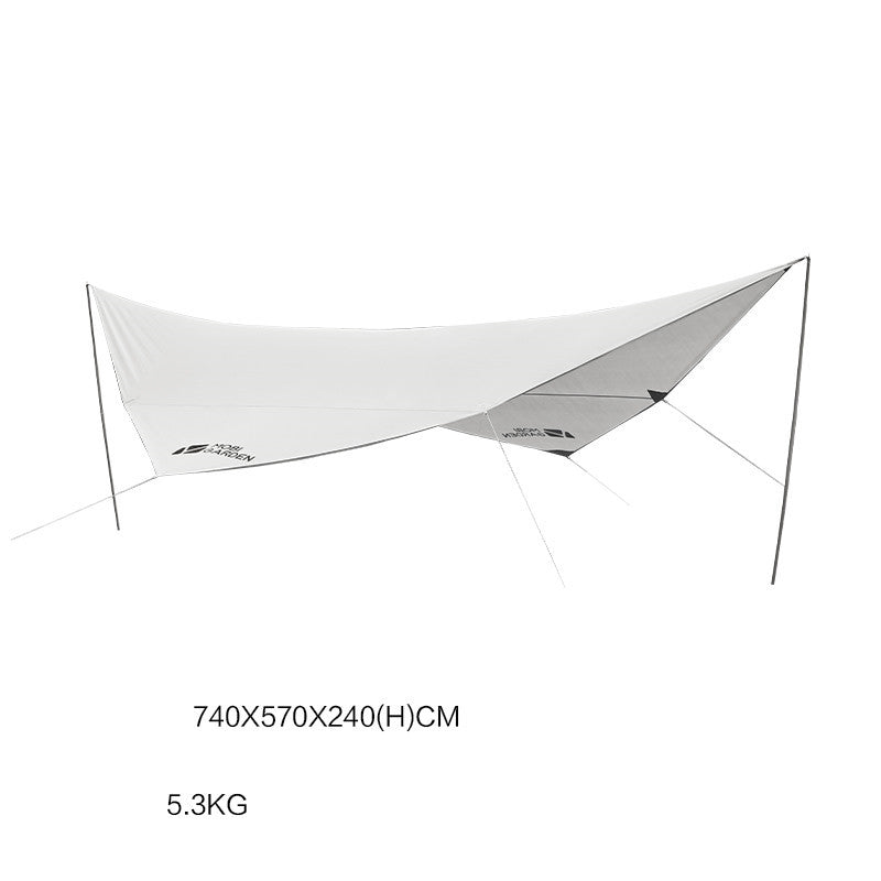MU Gaodi Outdoor Rainproof Awning Tent Light Luxury Camping Equipment UV-Proof Oxford Cloth Canopy