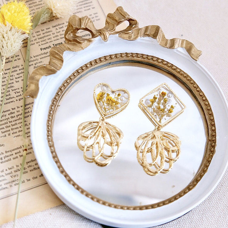 European Style Decorative Retro Mirror Headpiece Jewelry Tray Props
