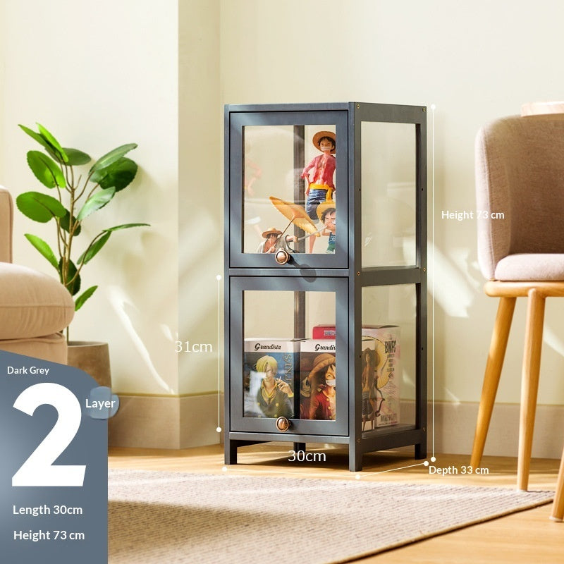 Transparent Dust-Proof Display Cabinet Acrylic Toy Storage Box Bookcase And Shelving Unit