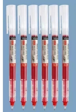 Straight-Liquid Ballpoint Pen 05mm Gel Pen Student Carbon Pen Water-Based Paint Pen Roller Ball Pen Signature Pen