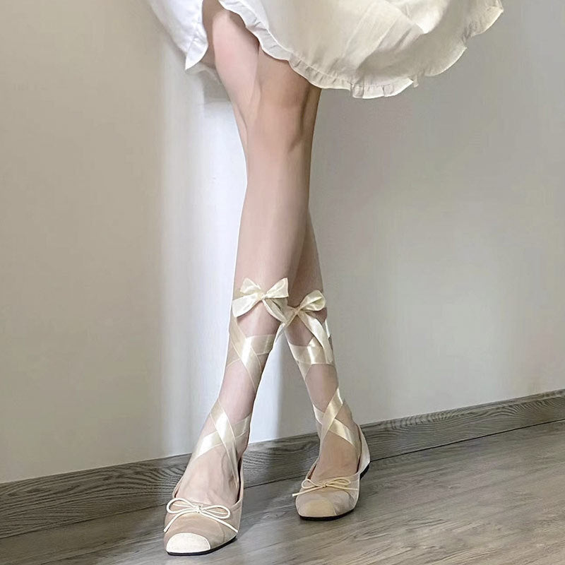 Women's Elegant Ballet Style Strappy Flat Shoes