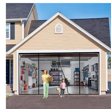 Custom Size Mosquito Net Garage Door Large Magnetic Curtain