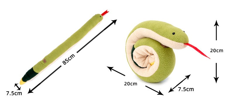 Pet Sniffing Snake Toy Dog Puzzle Hidden Food