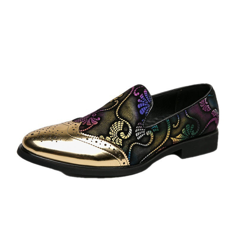Plus Size Assorted Colors Slip On Feet Business Formal Wear Leather Shoes Men