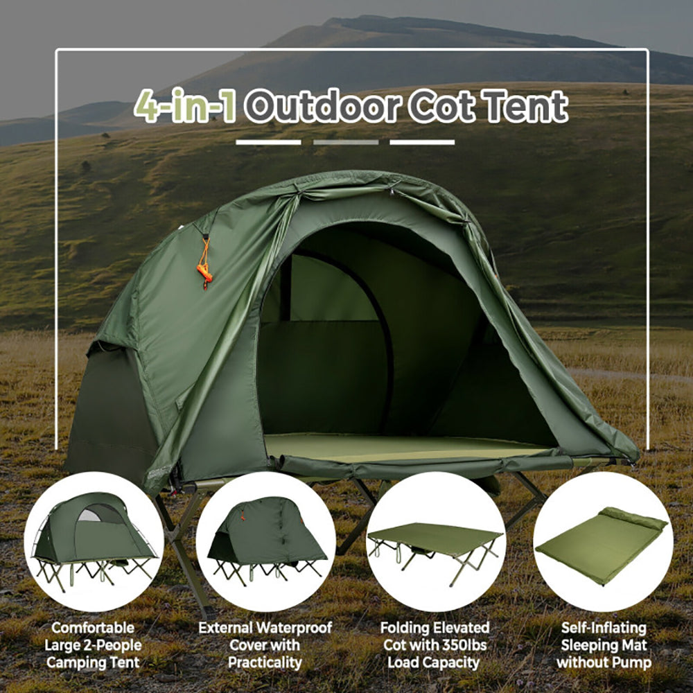 2-Person Outdoor Camping Tent With External Cover