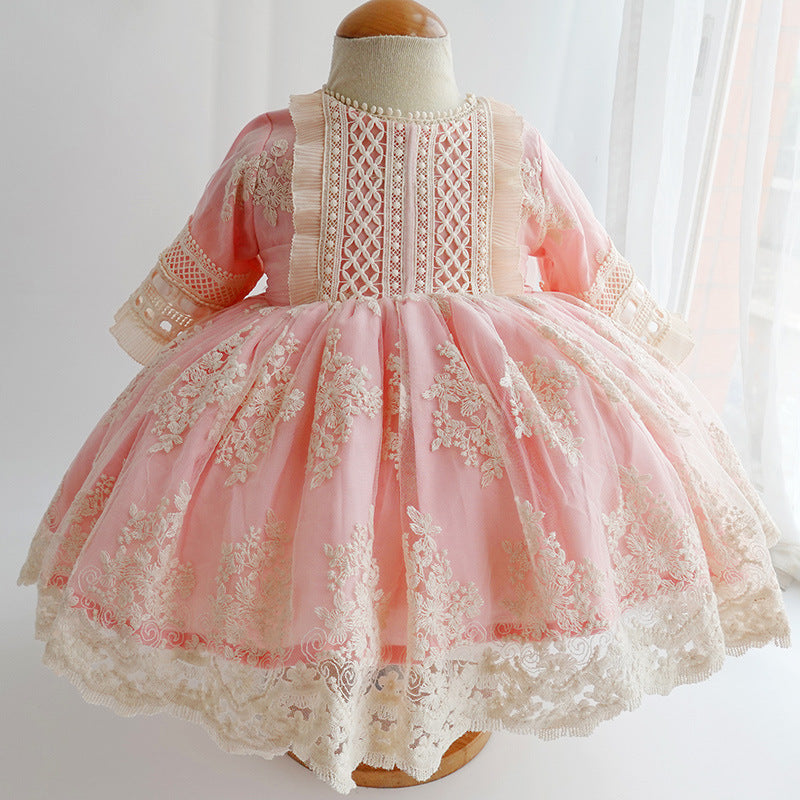 High-End Children's Clothing Girls Princess Luxury Three-Piece Dress