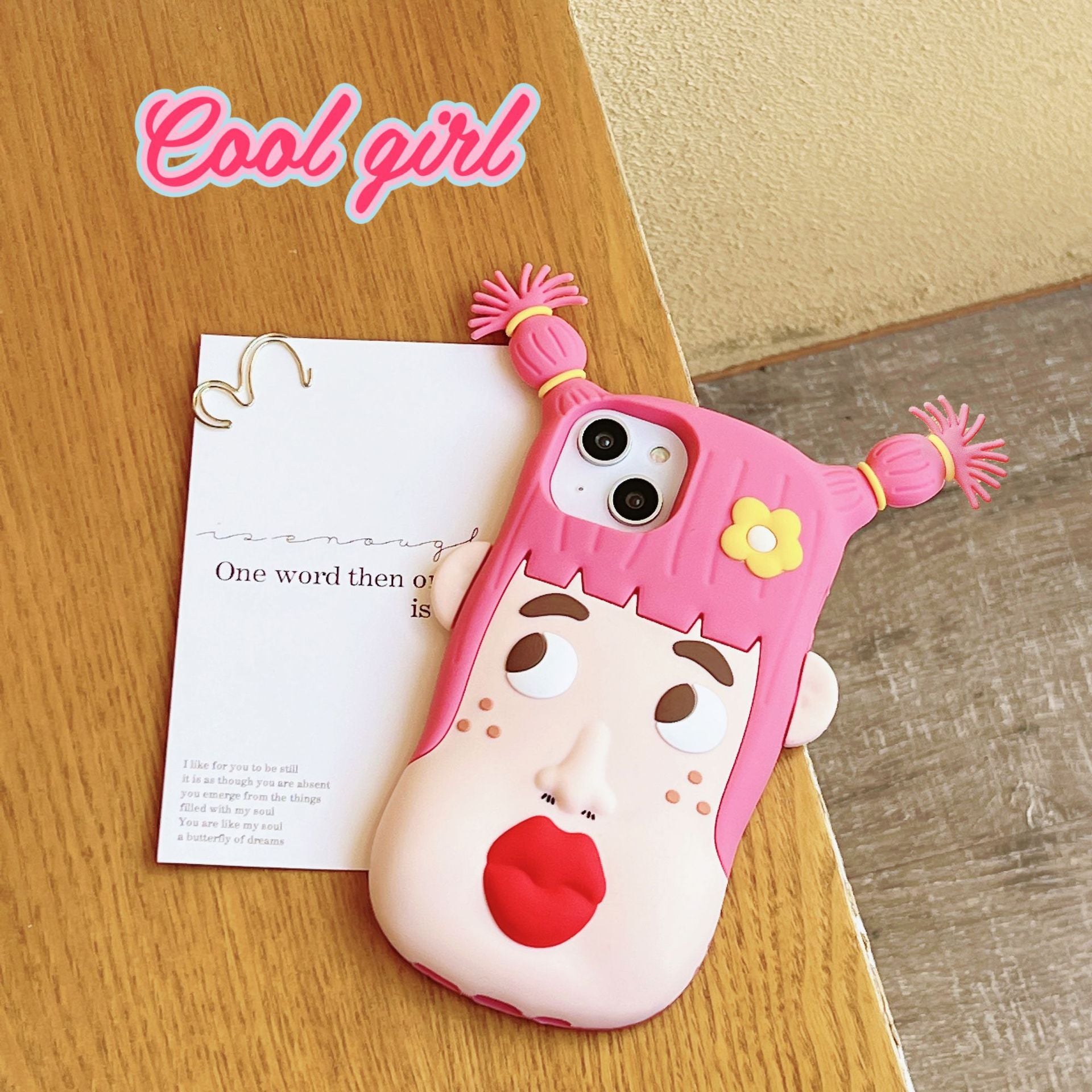 Ugly Girl Silicone Soft Cartoon Phone Case