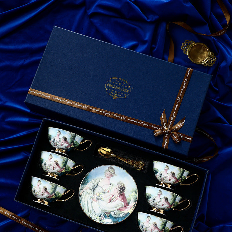 Coffee Cup High-end Exquisite Ceramic Bone High-Grade Afternoon Tea Suit Design