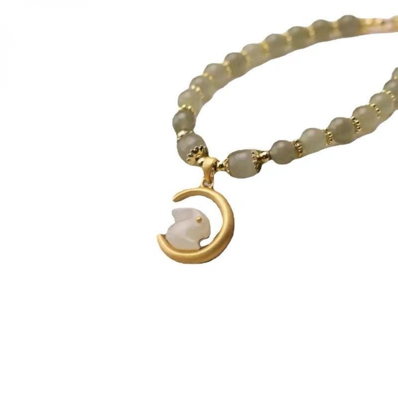 Chinese Style Jade Rabbit Bracelet