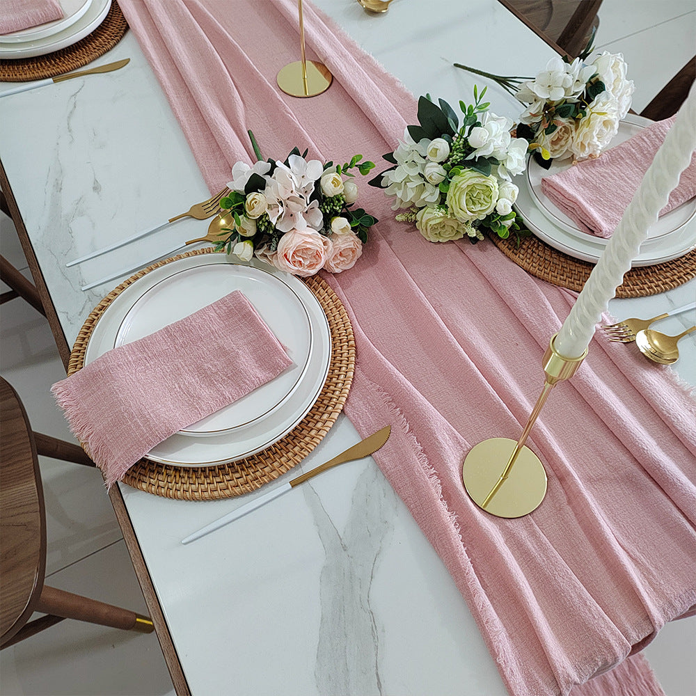 Party Dining-Table Decoration Raw Edge Placemat