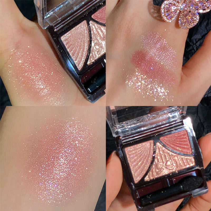 Pearlescent Matte Bow 3-Color Eyeshadow Palette