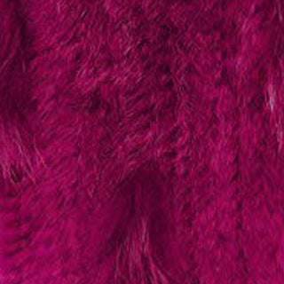 Rabbit Fur Woven Fur Triangle Shawl
