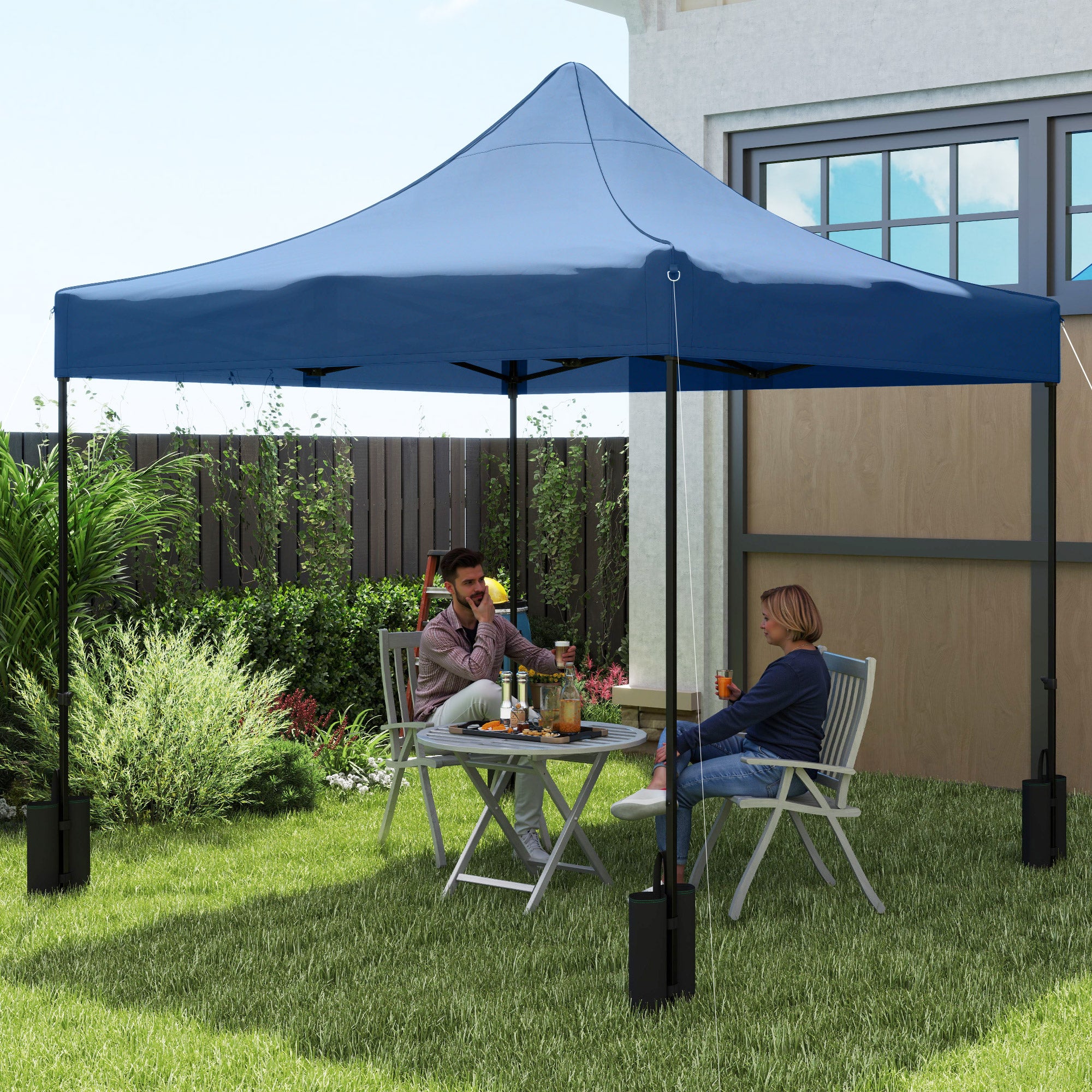 10' x 10' Replacement Canopy Top for Pop Up Canopy Tent with 4 Sand Bags