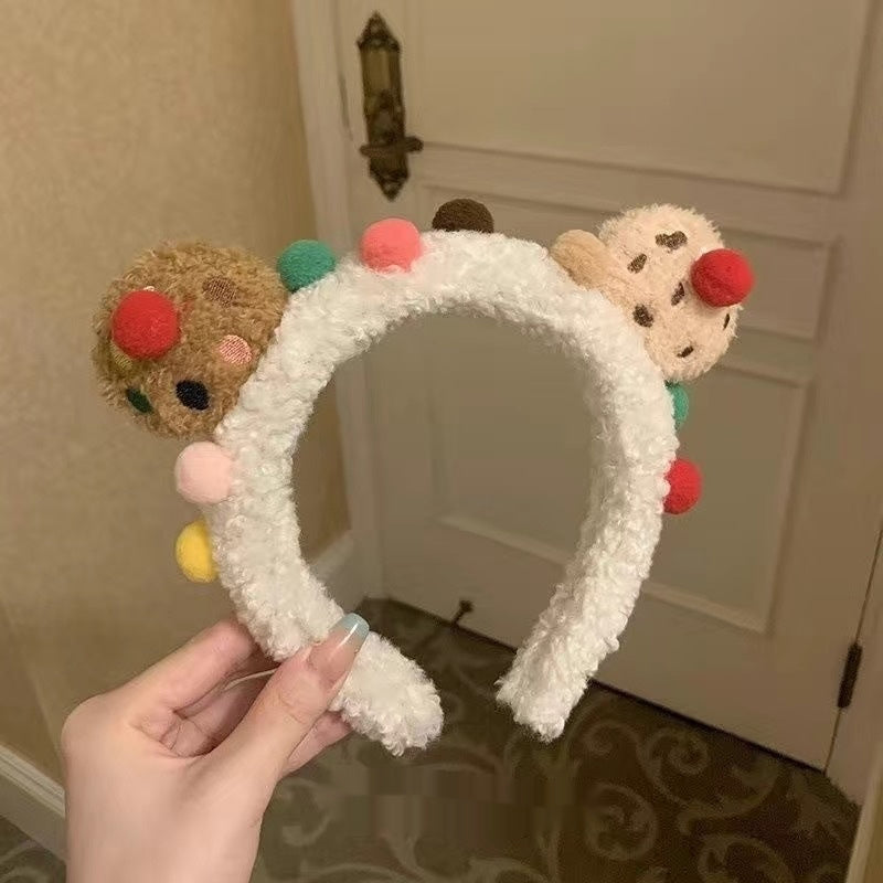 Cute Face Wash Hair Bands Female Cartoon Headwear Hair Band Headband Apply