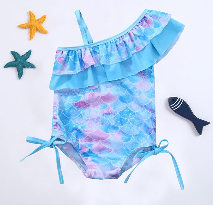 Baby And Girl Sling A Shoulder Mermaid
