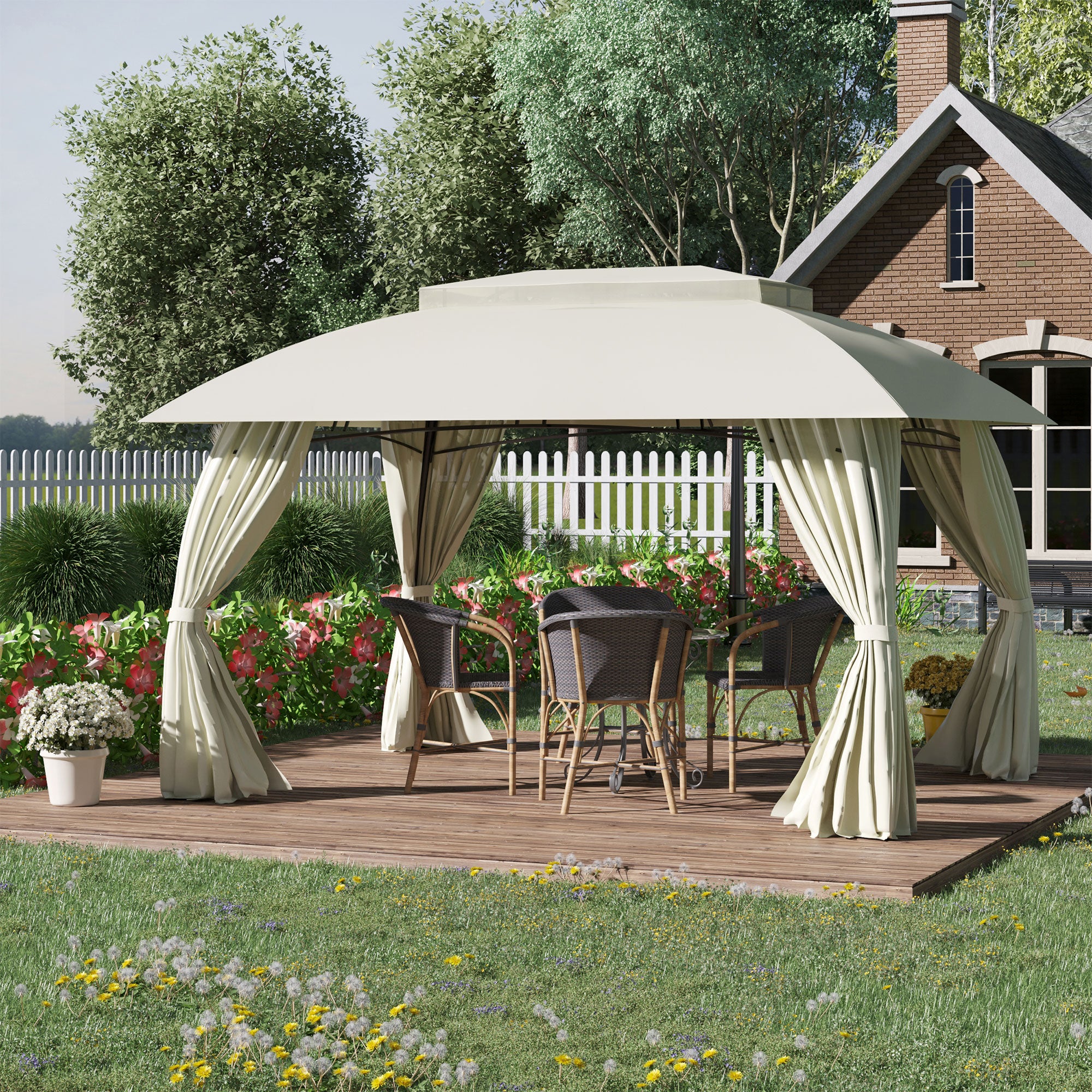 10' x 13' Outdoor Gazebo Patio Gazebo Canopy