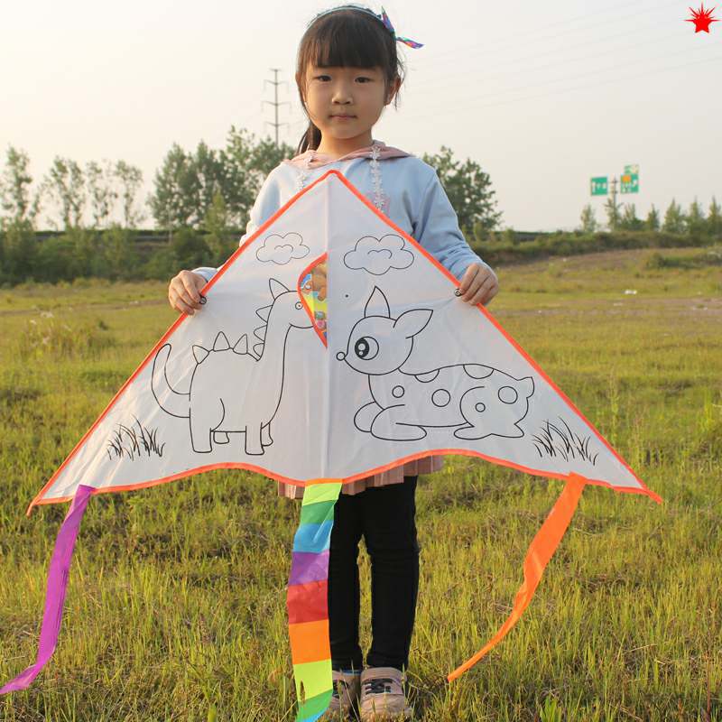 Children Kite Diy Graffiti