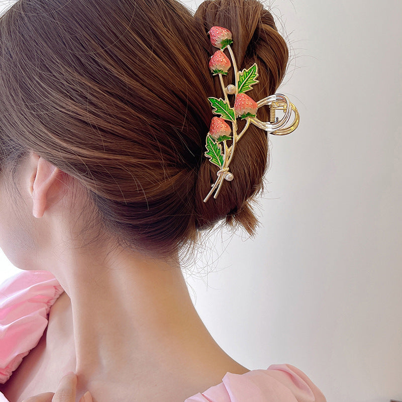 Women's Fashion Temperament Strawberry Styling Hairpin