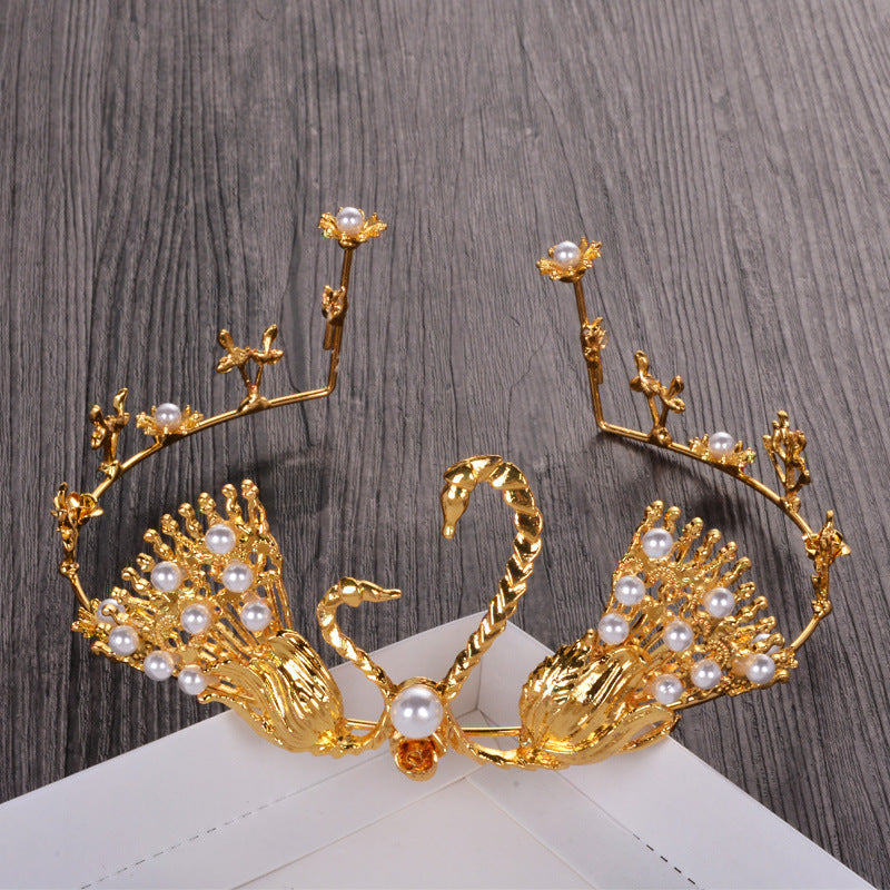Golden Swan Crown Decoration