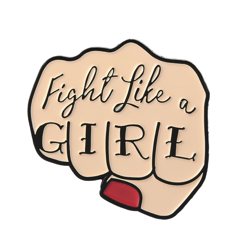 Female Cartoon Brooch