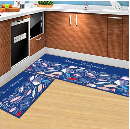 Floor Mats, Non-Slip, Oil-Proof, Household Machine Washable Door Mats, Bathroom, Bathroom, Bedside Rugs