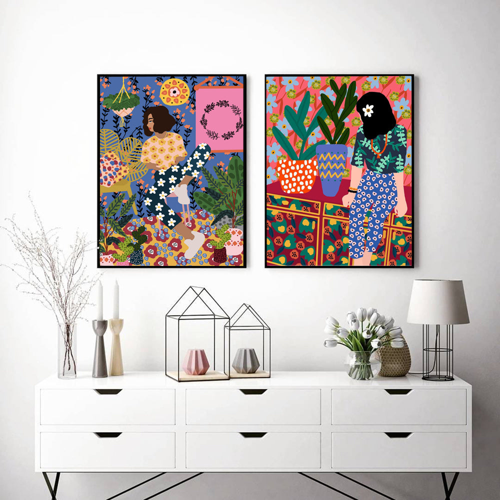 Portrait Dining Room Canvas Painting