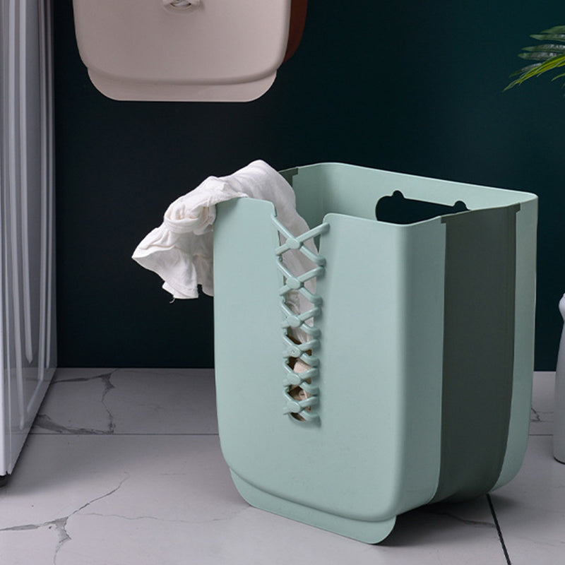 Wall-Mounted Folding Clothes Storage Basket