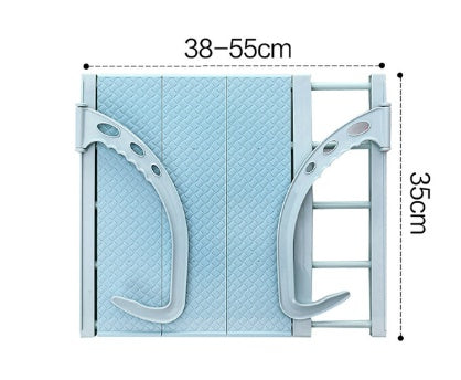 Multifunction Home Balcony Hanging Hanger Shelf Adjustable Foldable Clothes Shoes Drying Rack Holder Storage Organizer Shoe Rack