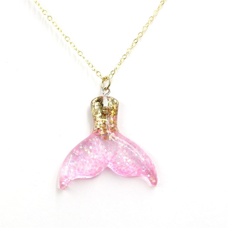 Mermaid Sequined Fishtail Necklace