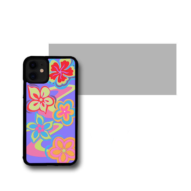 European And American Ins Wind Super Fire Purple Flowers