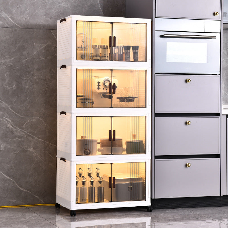 Foldable Storage Cabinet Installation-Free Removable Locker