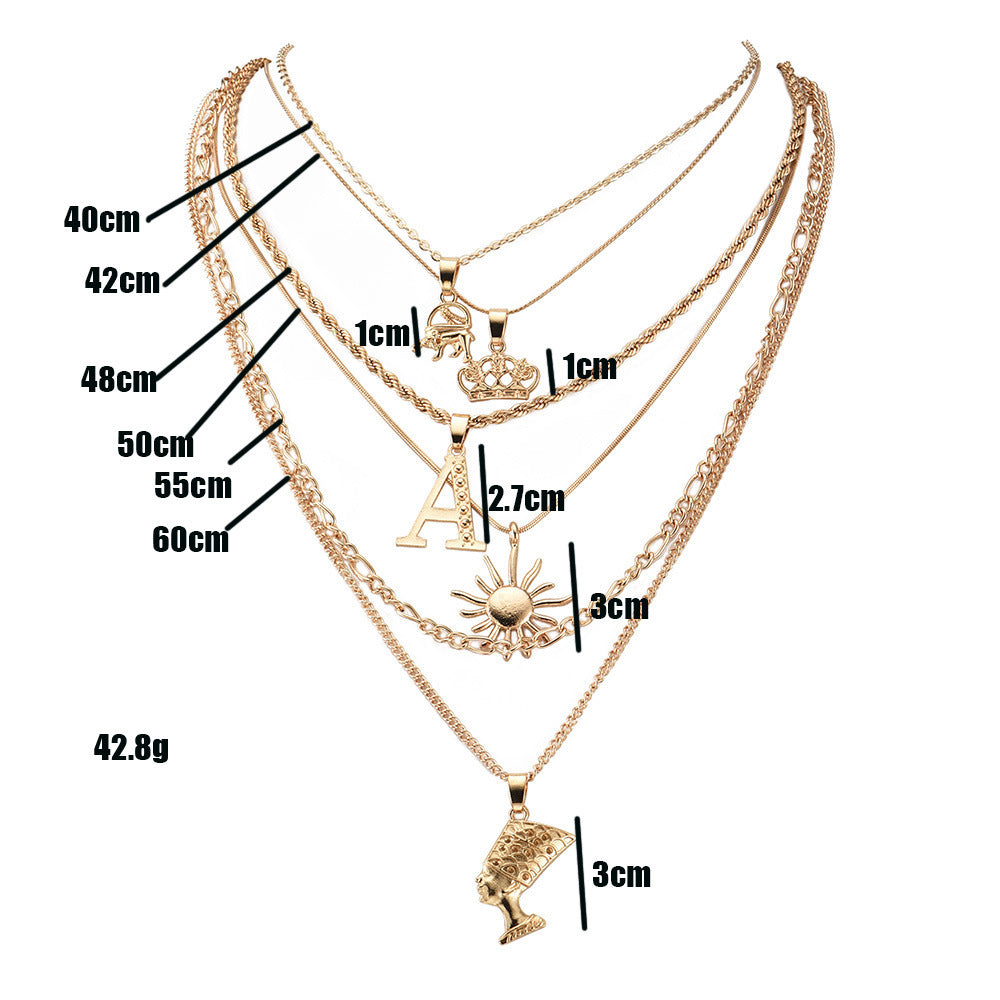 Crown Sun Women's Necklace