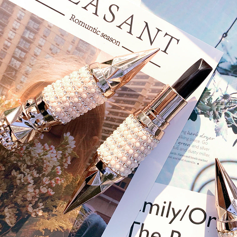 Matte Rhinestone Encrusted Lipstick