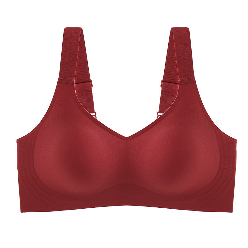 3D Jelly Stick Soft Support Gathering Bra Summer Thin Section Traceless Underwear Accessory Breast Push Up Bra