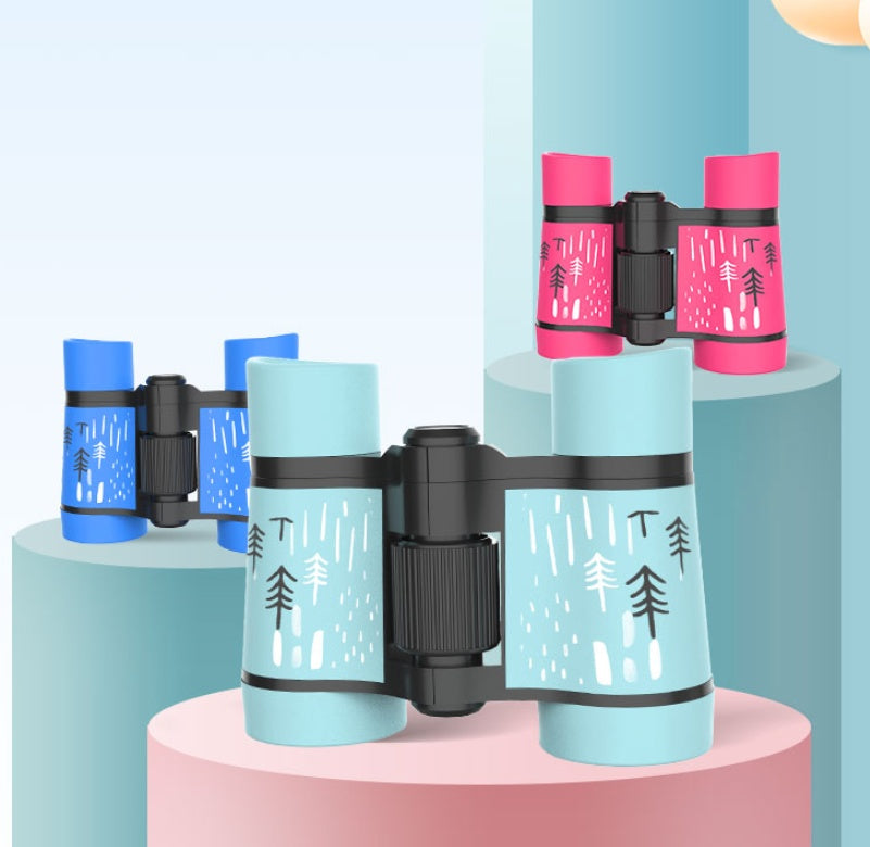 Children Holding Binoculars