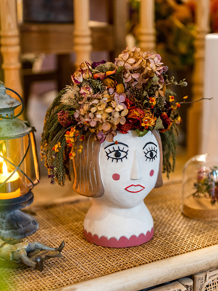 French Beauty Head Flower Pot