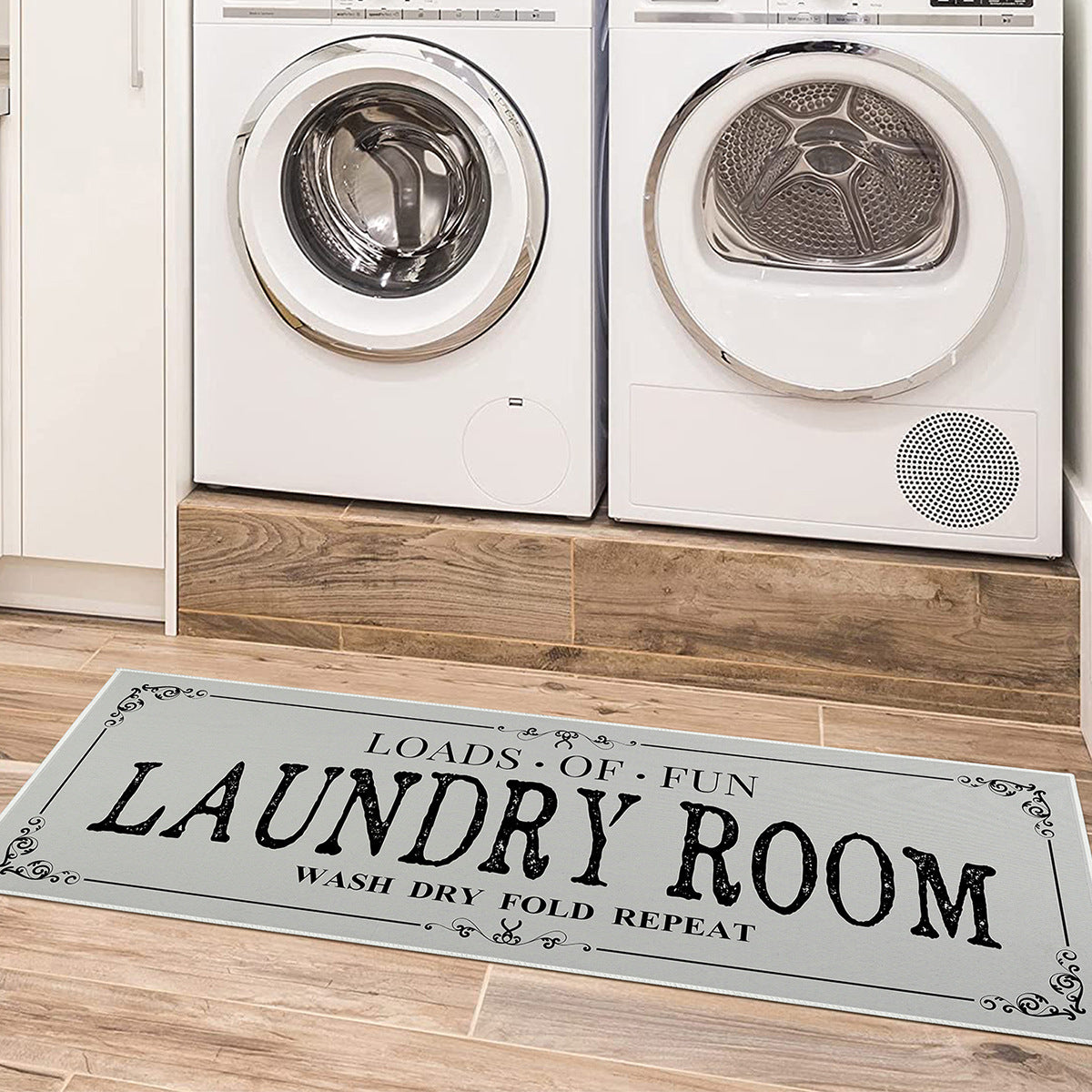 Laundry Room Carpet Kitchen Bathroom Mats Door Absorbent Thickened Non-Slip Foot Mat